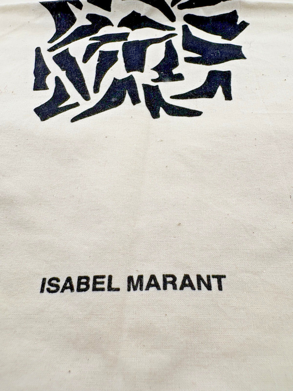 Isabel Marant | Dustbag Handbag Shoes Drawstring Cotton Buff | NWOT | 14" x 10"